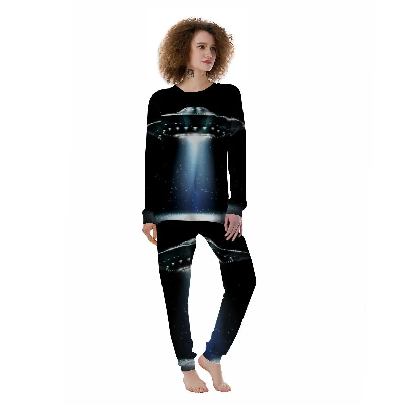 UFO Night Dark Print Women's Pajamas Baby pajama sets