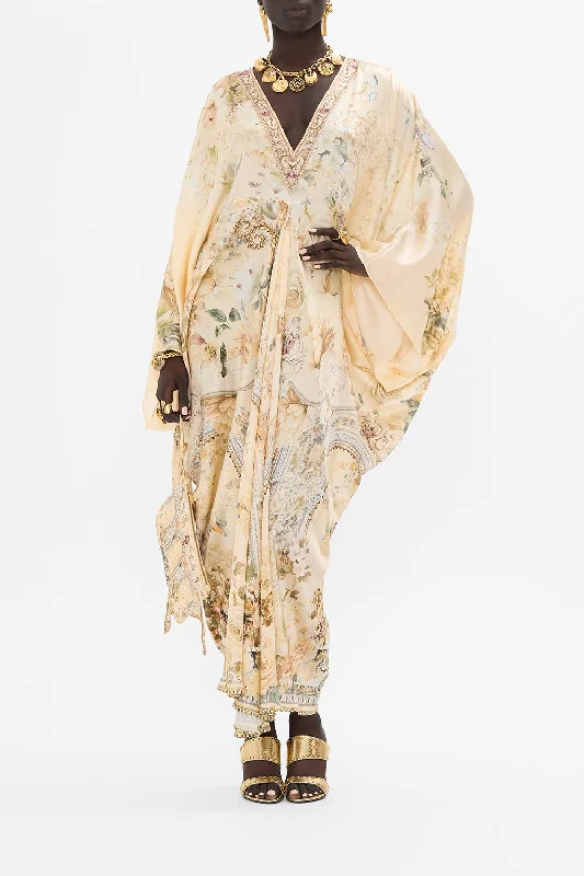 T SHAPE LONG KAFTAN ADORNED IN ANTIQUITY Boho Style Robe