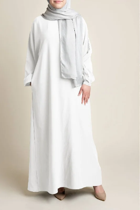 Classic Straight Abaya - Halimah Cozy Winter Robe