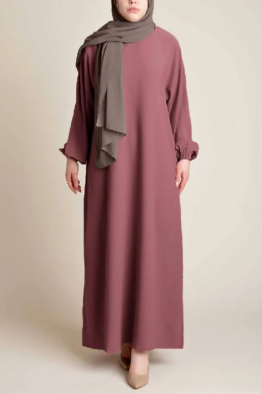 Classic Straight Abaya - Maryam Bridal Lingerie Robe