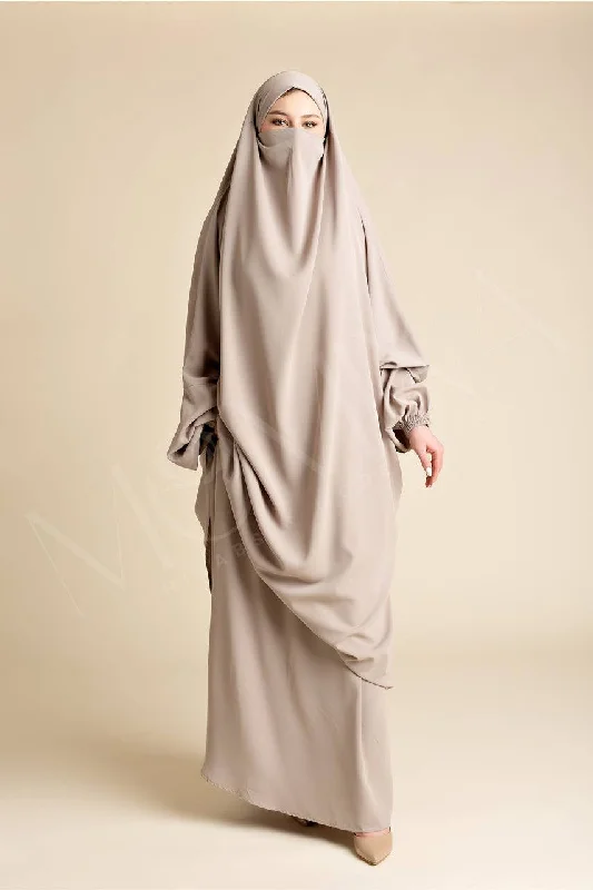 Classic Luxe Two Piece Jilbab - Barakah Silk Lace Robe