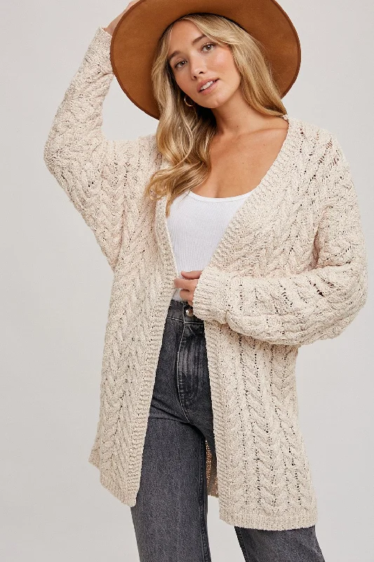 Cream Knit Cardigan Mohair sweaters