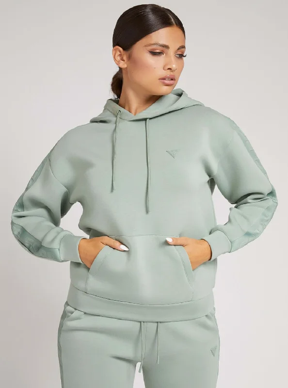 Eco Green Brenda Active Logo Hoodie Jumper Best everyday sweaters