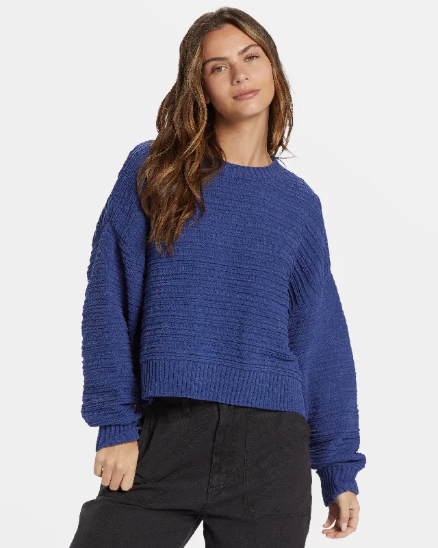 Evie Sweater - I Sea Indigo Thanksgiving sweaters