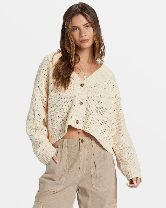 Lennon Cardigan Sweater - Dove Breathable sweaters