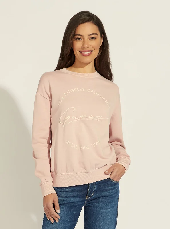 Pink Diane Active Logo Jumper Fall sweaters