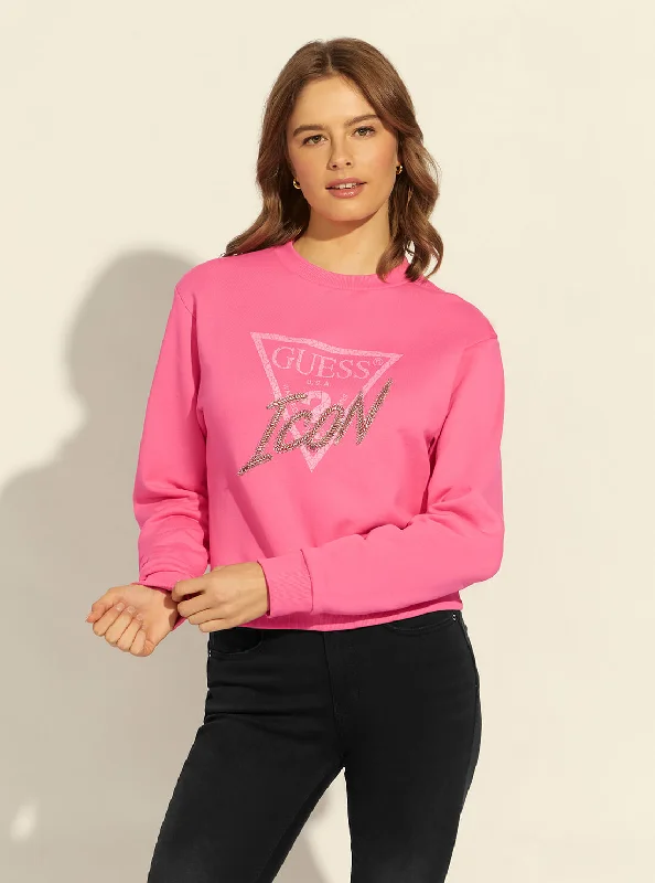 Pink Icon Logo Jumper Oversized sweaters