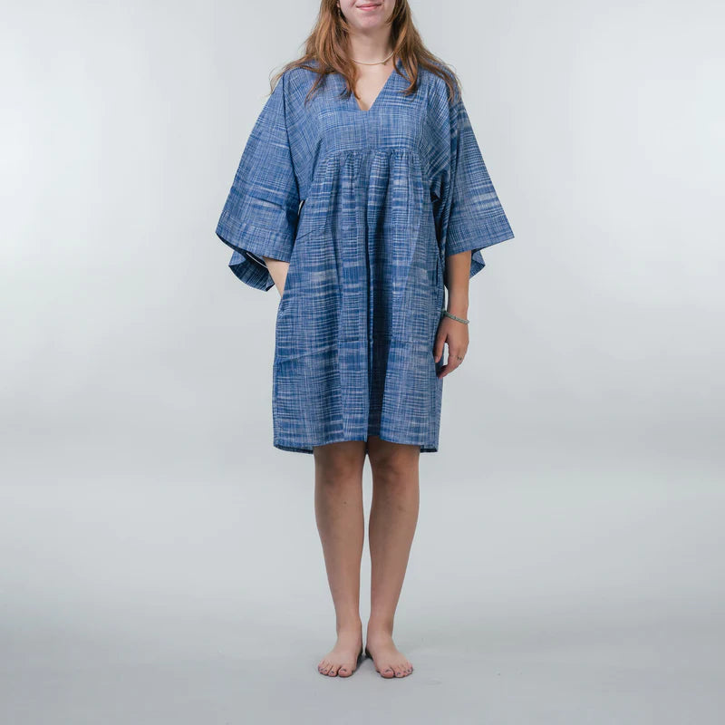 Handwoven Khadi Mini Dress Minimalist mini dresses