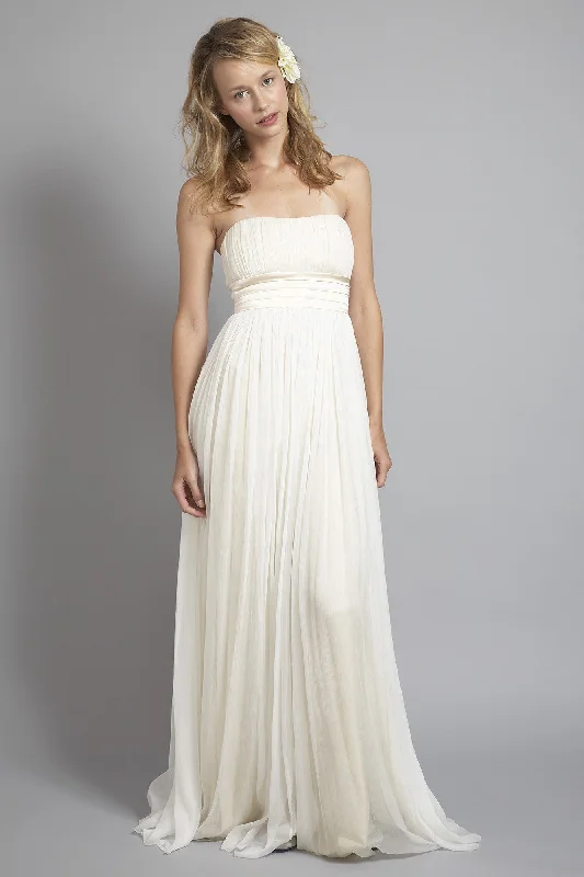 HB6764 Grecian Strapless Wedding Dress Off-shoulder Bridal Gown