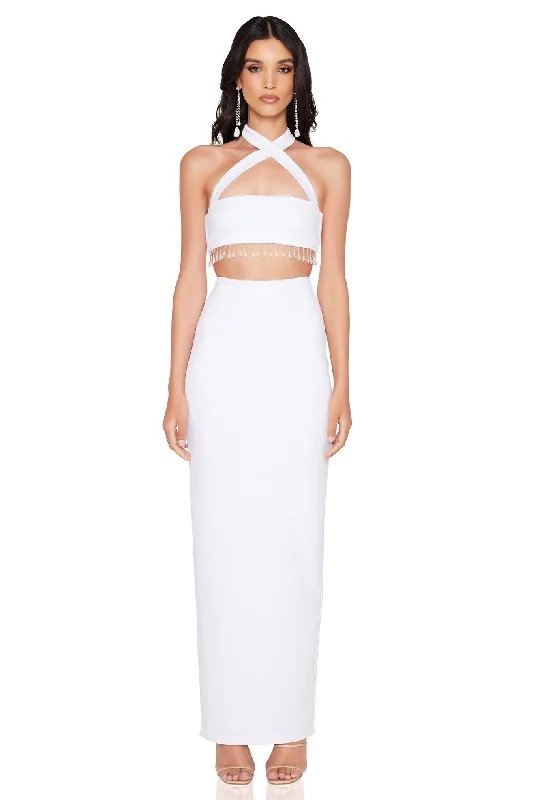 Nookie Chicane Midi Dress - White Best midi dresses for date night