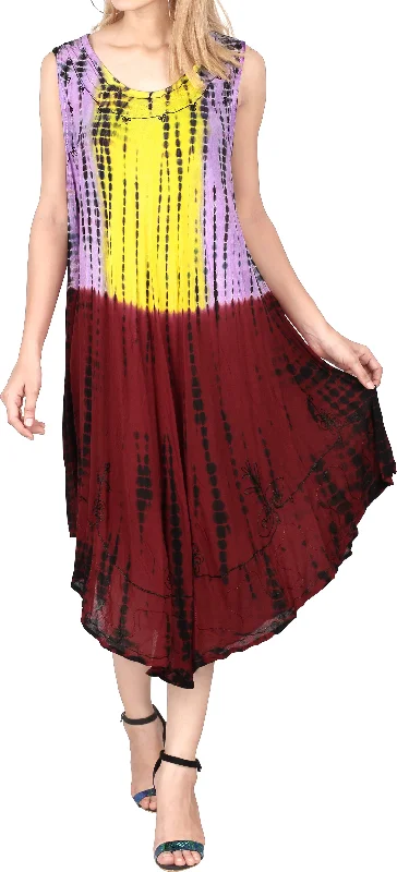 Women's Caftan Cover up Rayon Plus Size Beach MAXI DRESS Tie Dye Casual Evening Best maxi dresses for summer vacation