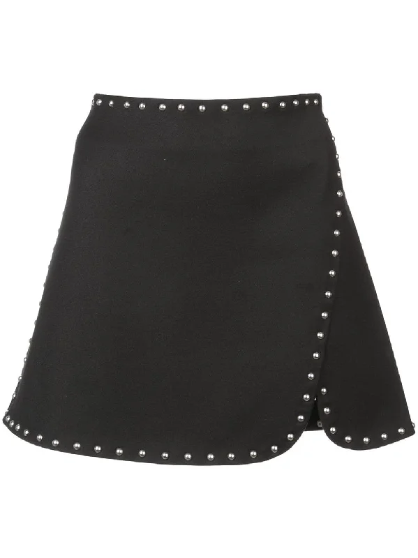 stud detail mini skirt Button-front Mini Skirt