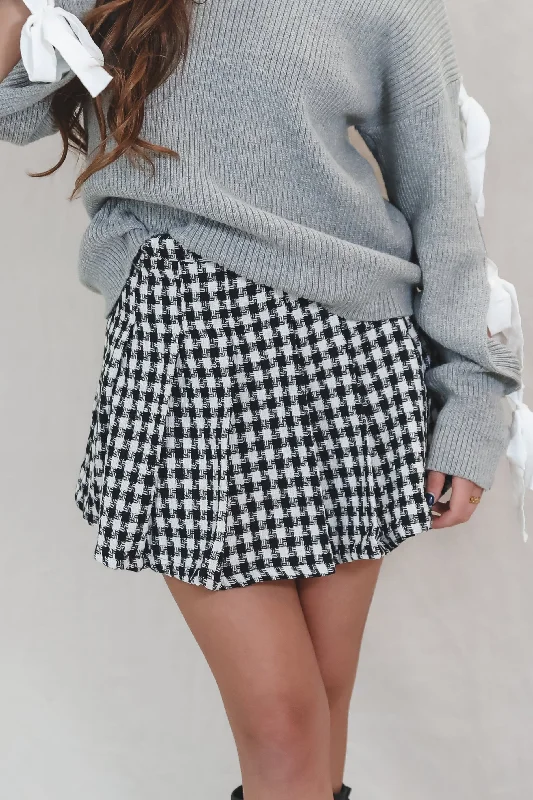 Check You Out Pleated Mini Skirt High-waist Skirt Trend