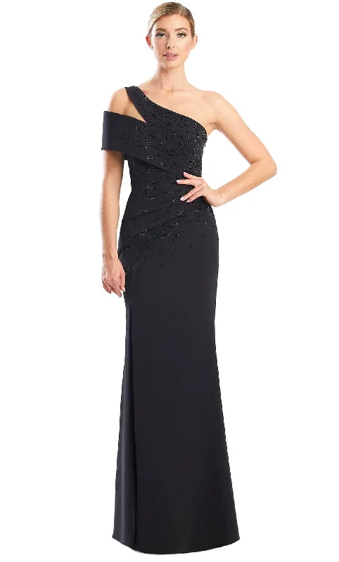 Alexander by Daymor 1784S23 - One Shoulder Long Gown Best party dresses for petites