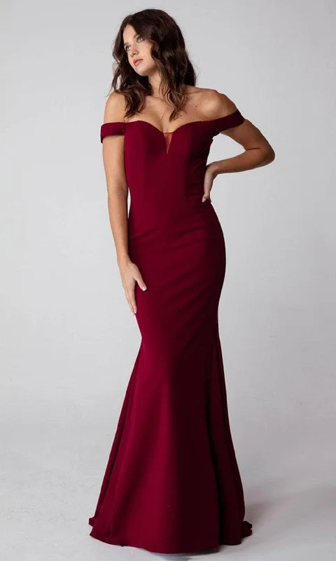 Eureka Fashion 9081 - Off-Shoulder Mermaid Evening Dress Christmas party dresses