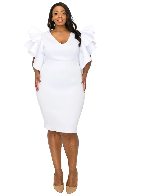 Aaliyah Statement Dress | White Popular unclassified dresses