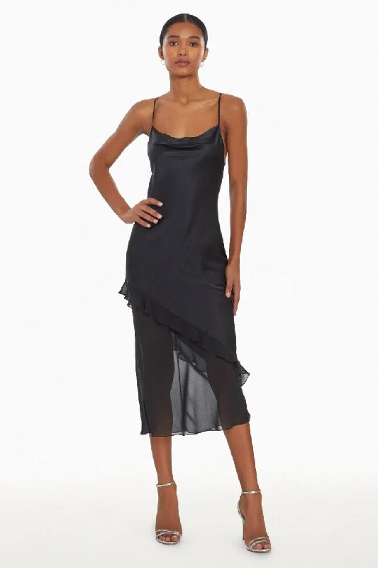 Amanda Uprichard - Luciana Silk Dress - Black Luxury unclassified dresses