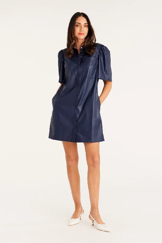 Arlo Vegan Dress - Navy Pastel unclassified dresses