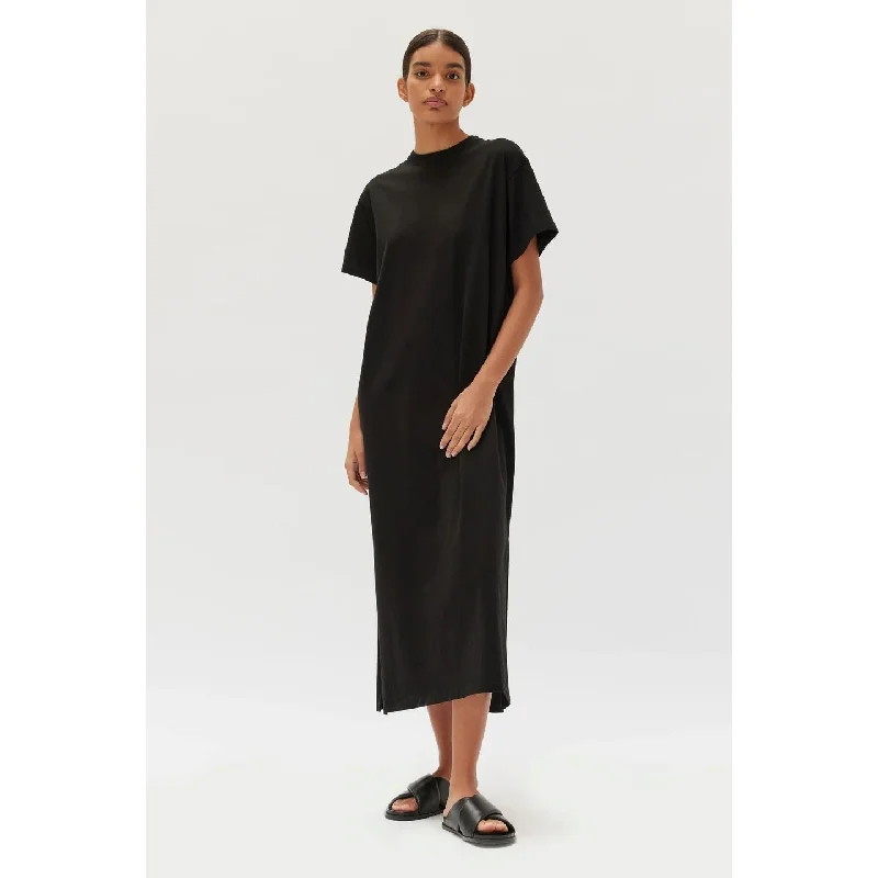 Assembly Label Slone Jersey Tee Dress - Black Cocktail unclassified dresses