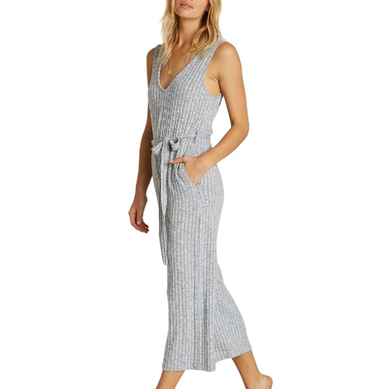 Billabong Wipe Out Jumpsuit in Ash Heather Denim unclassified dresses