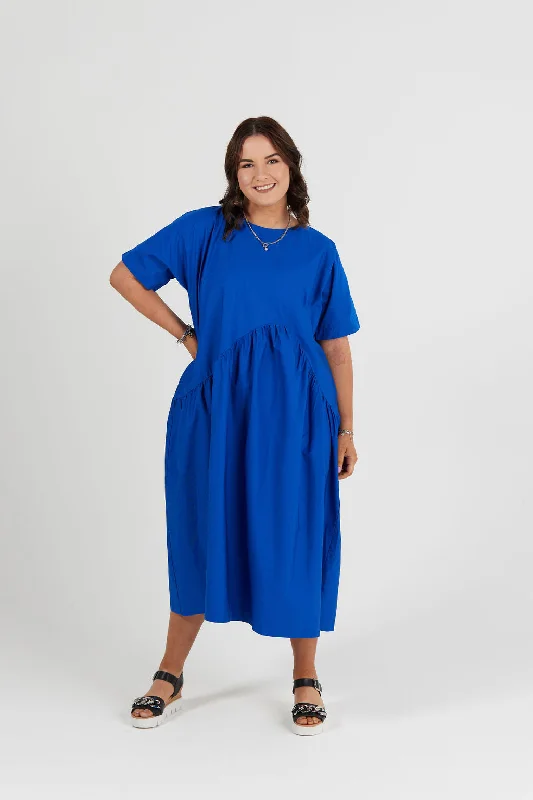 CAMDEN DRESS - COBALT Earthy tone unclassified dresses