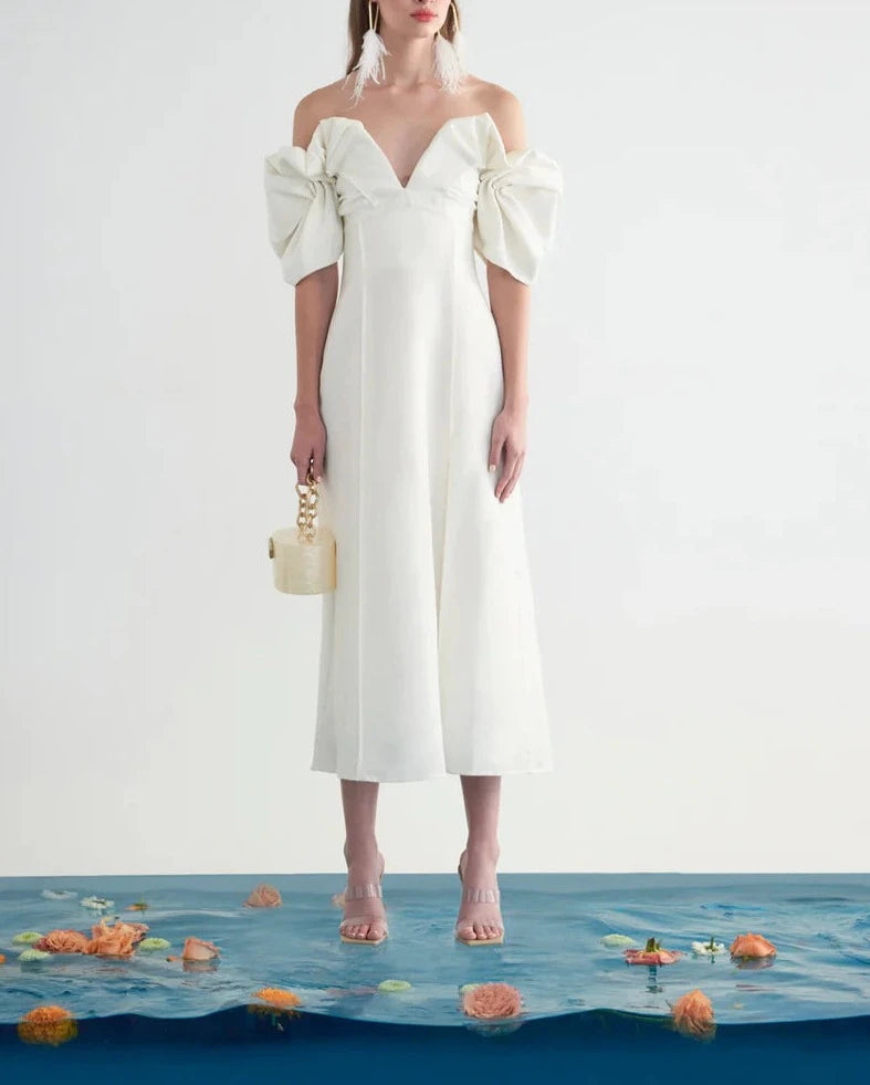 Cult Gaia - Muna Dress - Off White Lightweight unclassified dresses