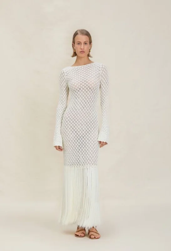 Devon Windsor - Callista Dress - Off White A-line unclassified dresses