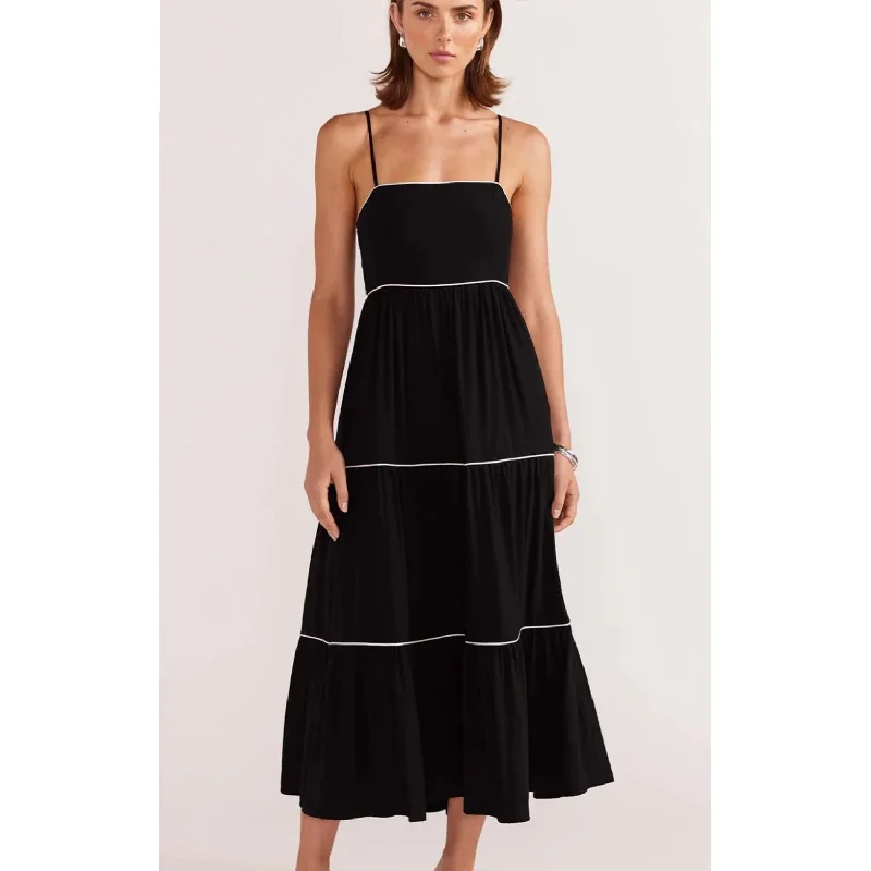 Dress Alexe Tie Back - Black Metallic unclassified dresses