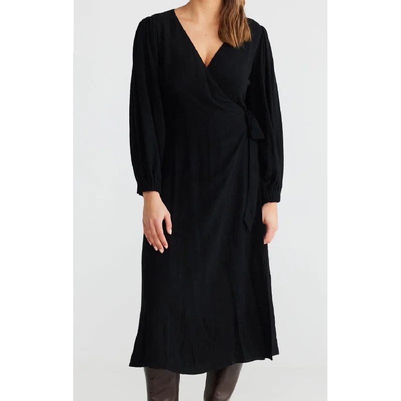 Dress Amor Wrap - Black Stylish unclassified dresses