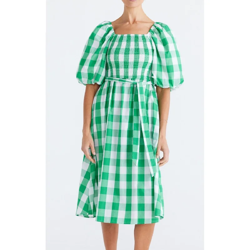 Dress Bellini Sundress - Apple Check Halter unclassified dresses