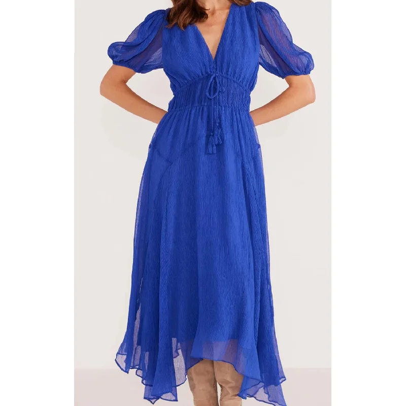 Dress Lily Hanky Hem - Sapphire Date night unclassified dresses