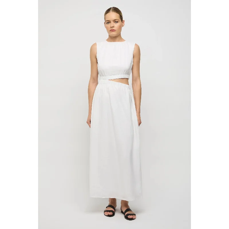 Friend of Audrey Camile Linen Cut-out Dress - White Elegant evening unclassified dresses