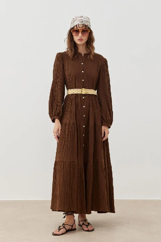 Gaia Dress Brown Discounted unclassified dresses