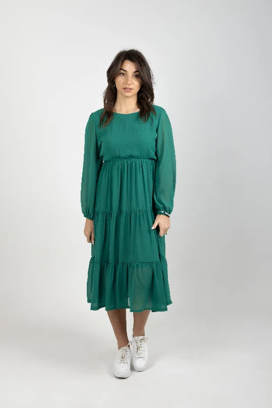 ISABEL DRESS EMERALD Chiffon unclassified dresses