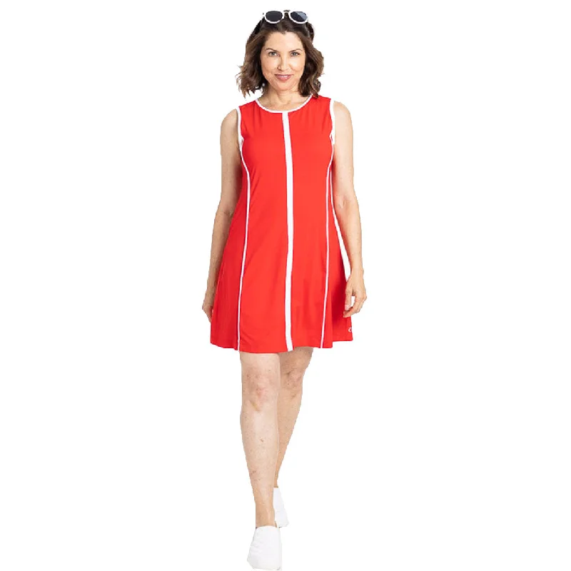 Kinona Birdie Maker Cherry Red Womens Golf Dress Y2K unclassified dresses