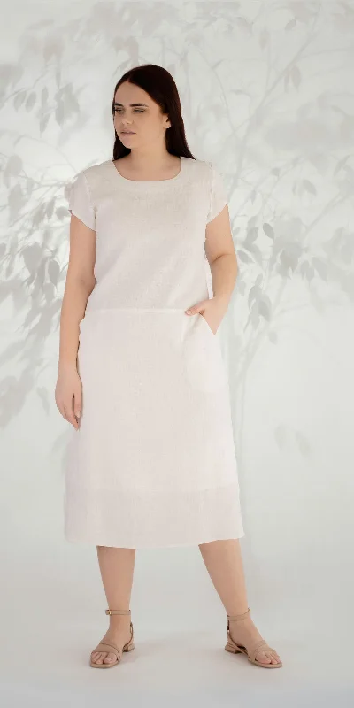 White linen dress Discounted unclassified dresses