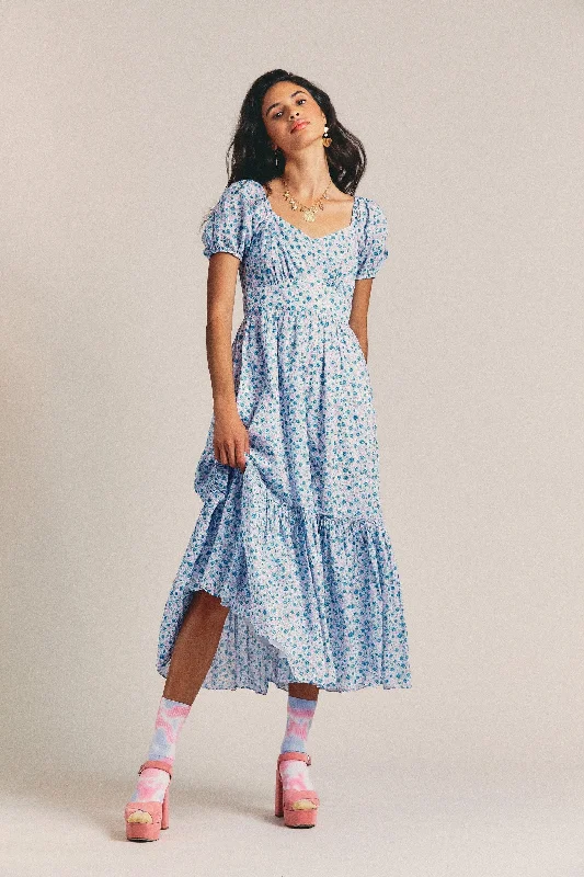 Loveshackfancy - Angie Dress - Crushed Blueberries Soft fabric unclassified dresses