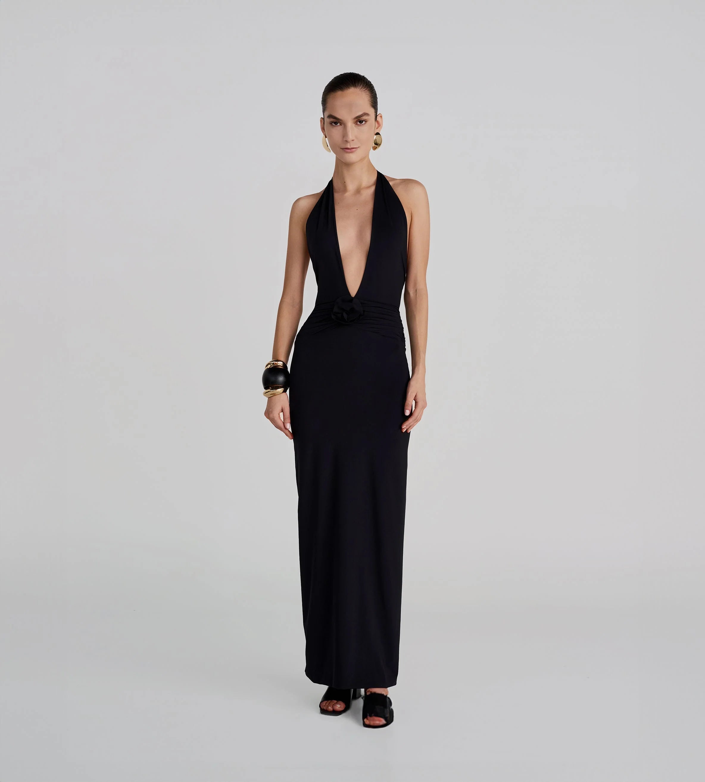 Maygel Coronel - Lirio Dress - Black Halter unclassified dresses