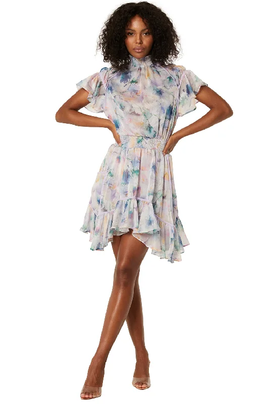 Misa - Ella Dress - Abstract Watercolor Casual unclassified dresses