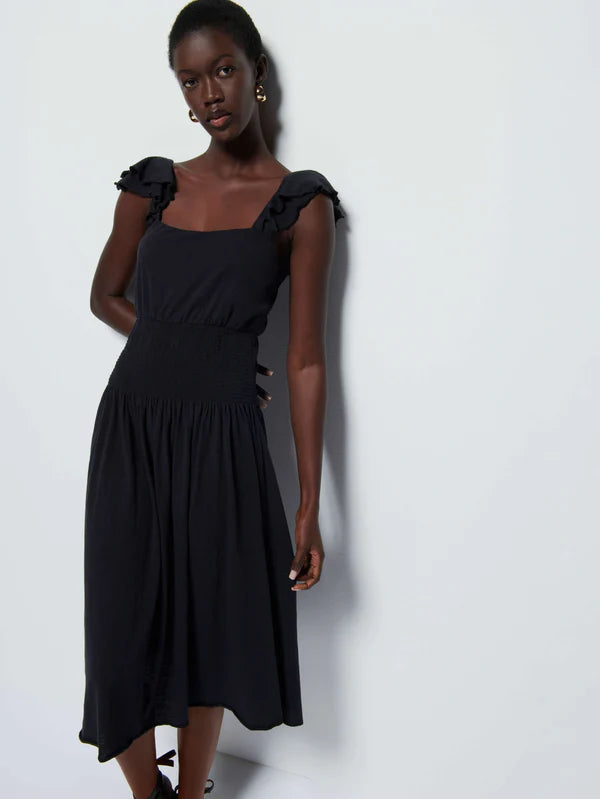 Nation LTD - Brittini Waist Dress - Jet Black Fall unclassified dresses