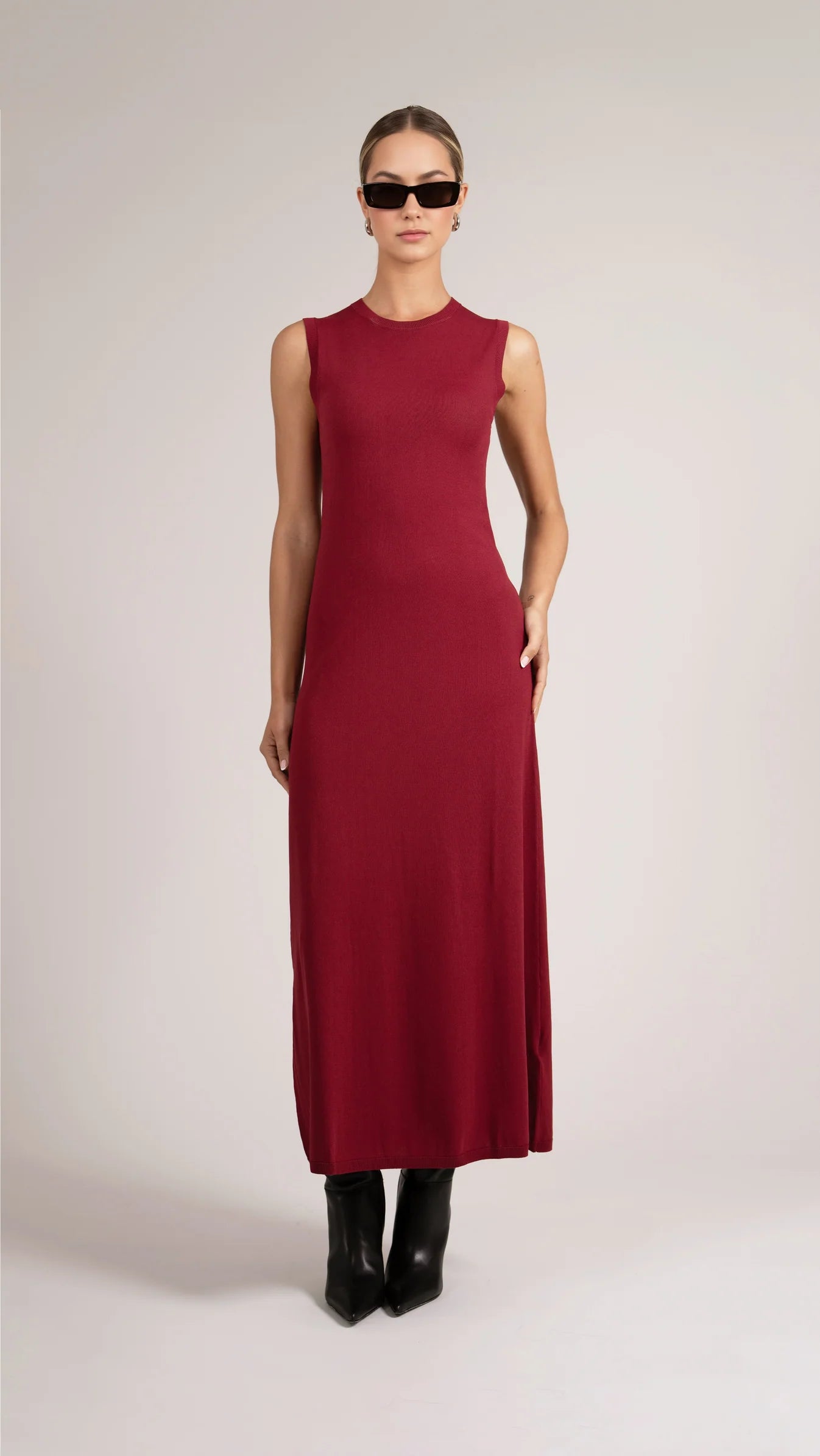 Parentezi - Marylin Knit Dress - Bordeaux Y2K unclassified dresses