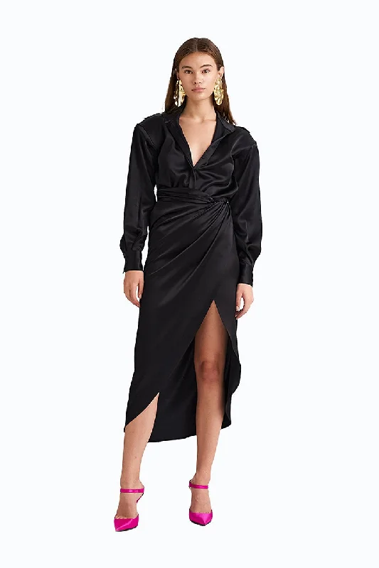 Ronny Kobo - Bernice Dress - Black Halter unclassified dresses