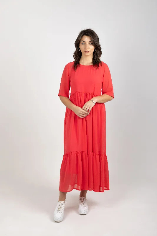 RUBY DRESS CORAL Cotton unclassified dresses