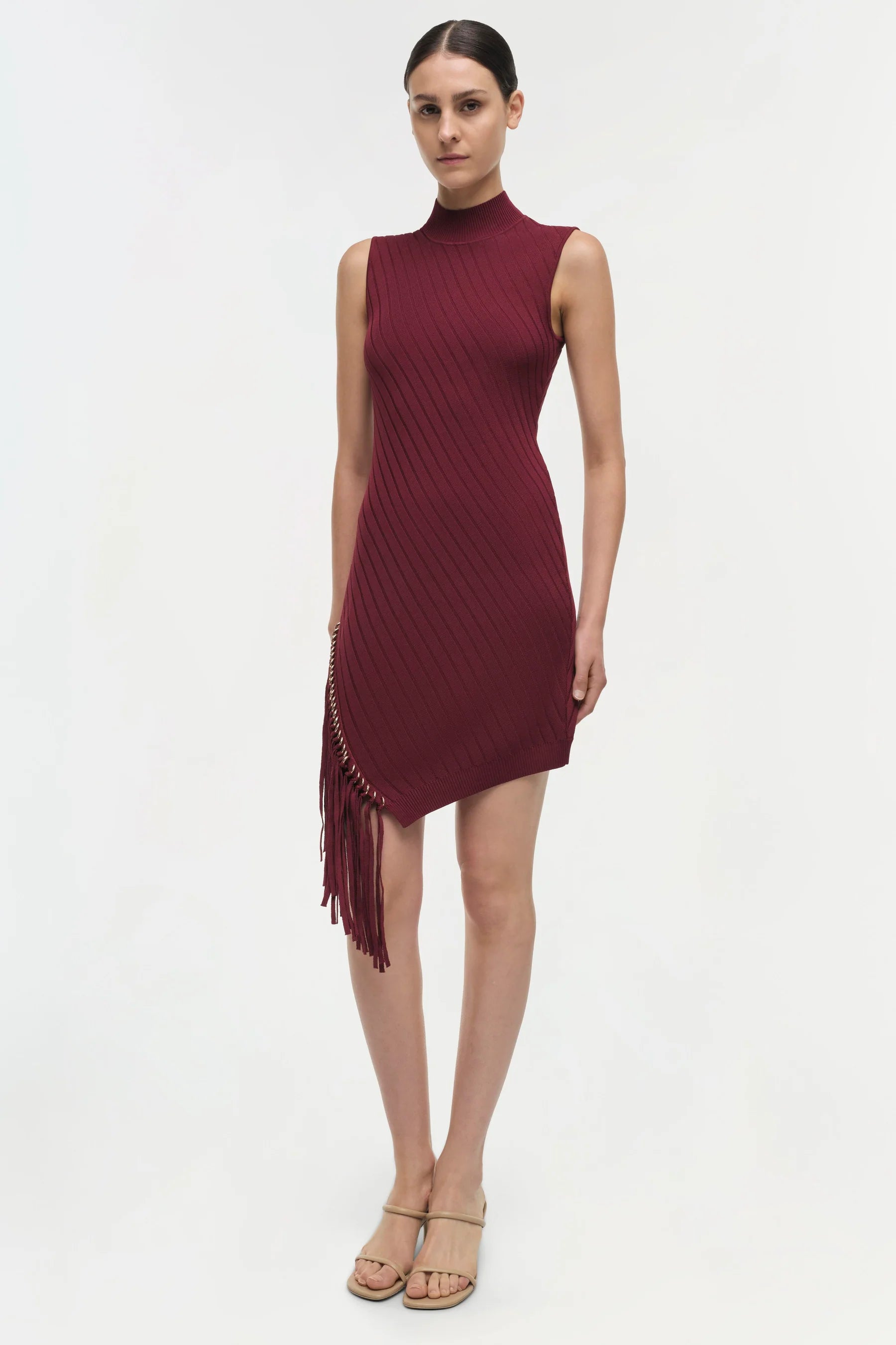 Simkhai - Claire Dress - Oxblood Cotton unclassified dresses