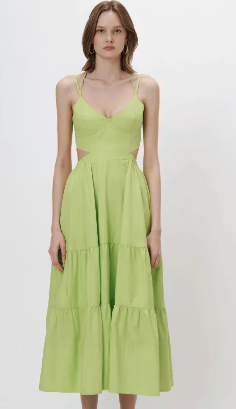 Simkhai - Veronika Dress - Acid Lime One-shoulder unclassified dresses