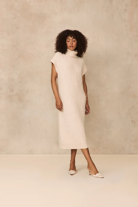 Sleeveless Cable Knit Dress Unique unclassified dresses