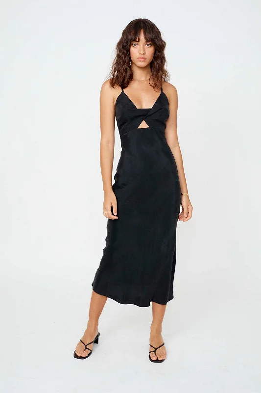 Suboo - Georgia Slip Dress - Black Date night unclassified dresses