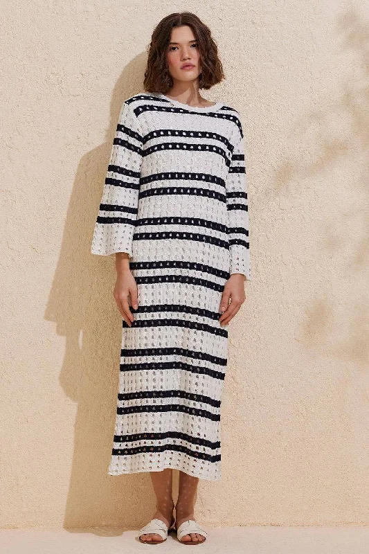 Summer Knit Dress - Navy Spring unclassified dresses