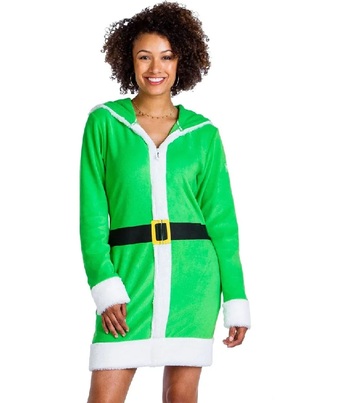 Women's Little Helper Fleece Cozy Dress Tiered unclassified dresses