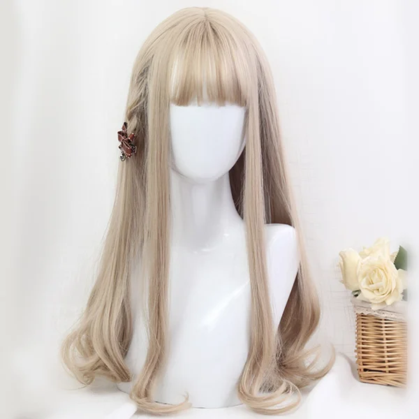 Lolita cos long roll wig yv42485 Summer Beach Maxi